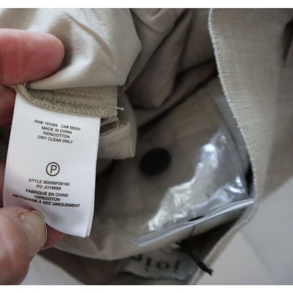 Joie B0008F09190 Women's Sz 4 Oatmeal/Beige Nadia Cotton Tapered Leg Pants - Picture 5 of 11